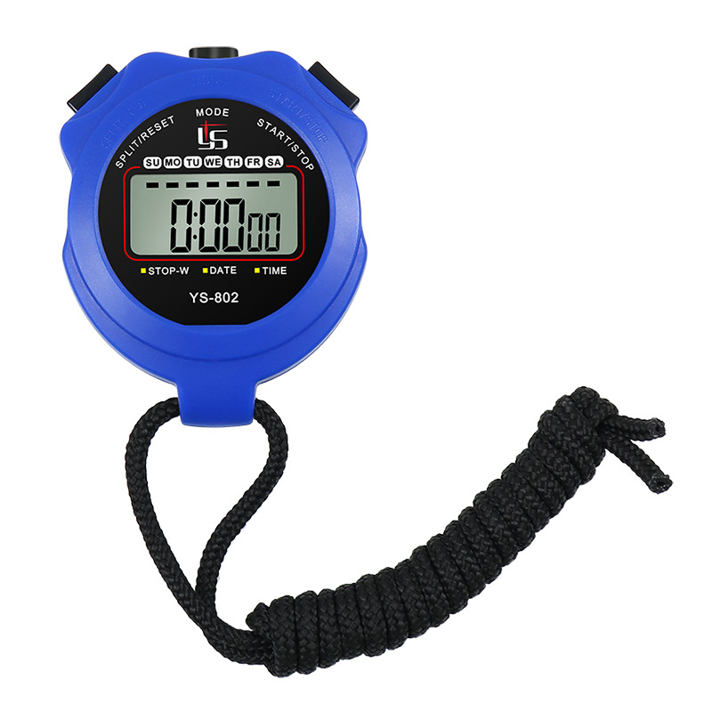 Picture of Yisheng Ys-802 Single Digital Stopwatch Timer Competition Track and Field Professional Training Referee Sports Fitness Computer