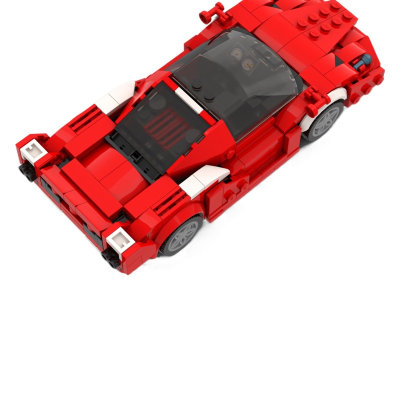 MOC Compatible Lego 111663 Ferrari FXX Red Super Run 8 Car Assembled speed Series Boys
