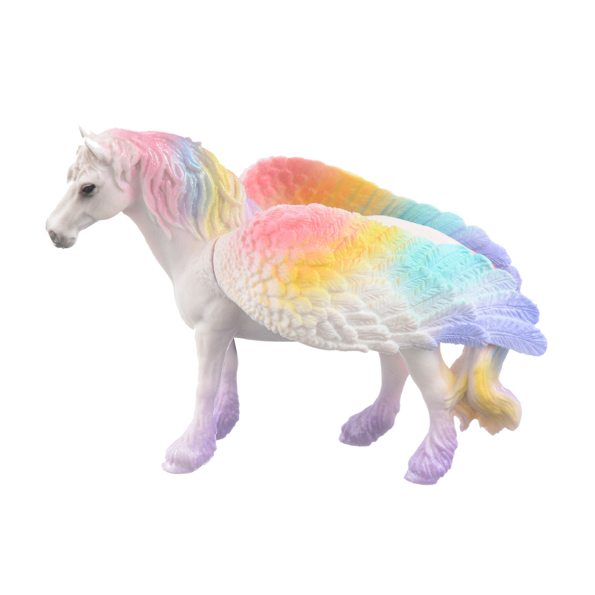 Picture of Cross-border fairy god beast pegasus mount model toy rainbow princess unicorn flying fairy children's toy