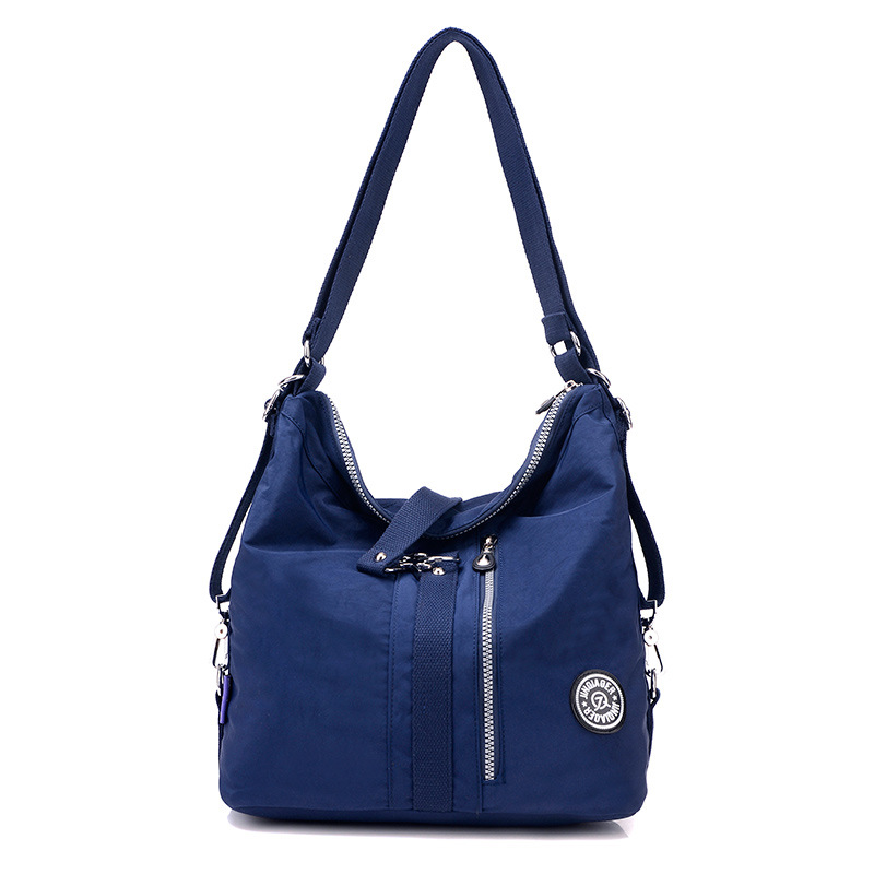 Picture of Fashionable large capacity multi-functional backpack women's casual nylon bag simple travel shoulder handbag