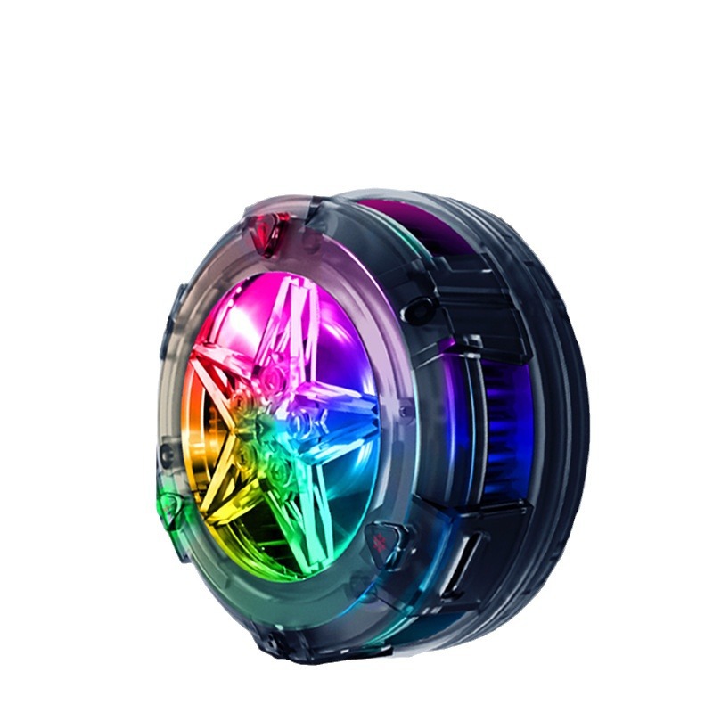 Picture of New magnetic wireless charging radiator 15W wireless fast charging RGB dazzling light effect physical cooling artifact ice sealing cold