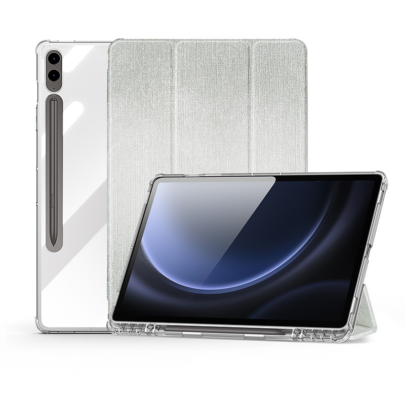 Picture of For Samsung TabS10Plus flat protective case A9Plus retro old simple transparent protective case wholesale