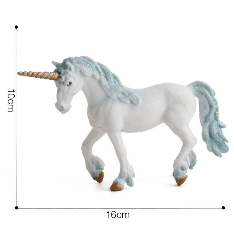 Picture of Unicorn Doll Toy Simulation Mini Animal Model Unicorn European Myths and Legends of Monasteries