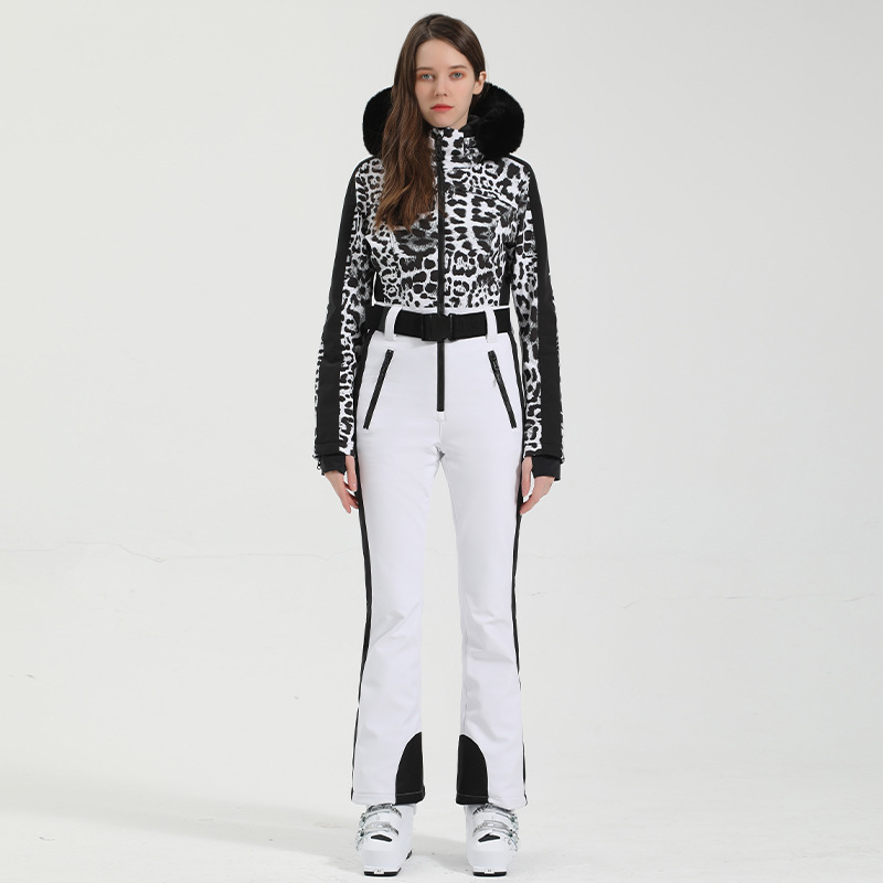 Picture of Professional Double-board Windproof Cross-border Ski Suit Women's Thickened Warm Waterproof Slim-fit Outdoor Ski Suit Women's suit