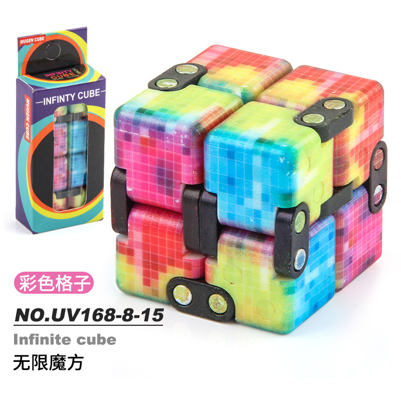 Picture of Source manufacturers infinite Rubik's Cube uv printing infinite folding decompression Rubik's Cube new strange fingertip toy second-order Rubik's Cube