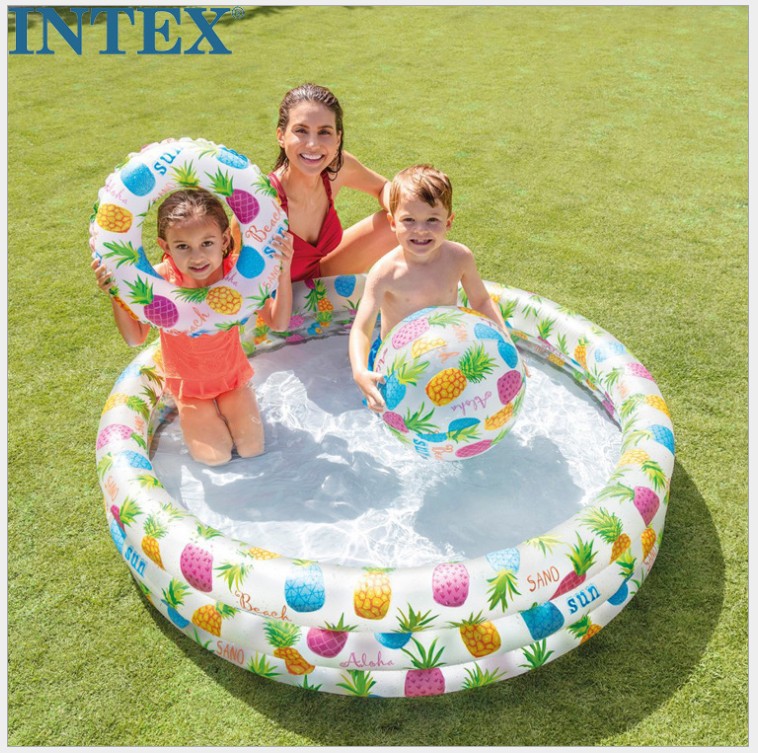 Picture of Children's slide pool sunshade swimming pool alligator fountain mushroom water inflatable play house baby ball pool