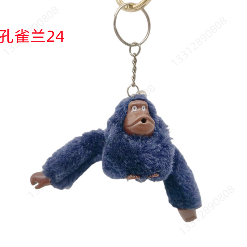 Picture of Plush Toy Long Arm Monkey Bag Pendant Plush Doll Keychain Cute Doll Orangutan Animal Key Ring