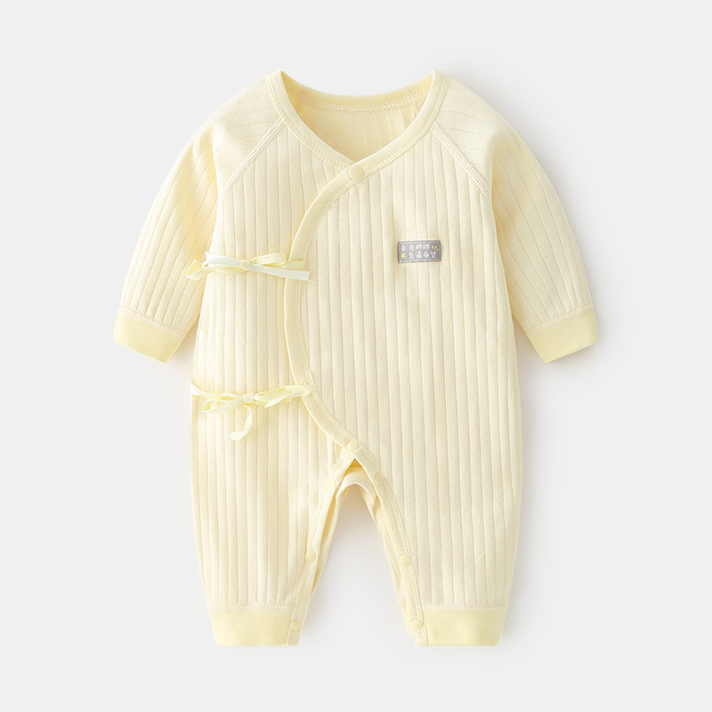 Picture of Newborn Baby Harper Autumn and Winter Pure Cotton Boneless Clothes Newborn Monk Clothes Pajamas for Boys and Girls Baby Jumpsuit Spring and Autumn