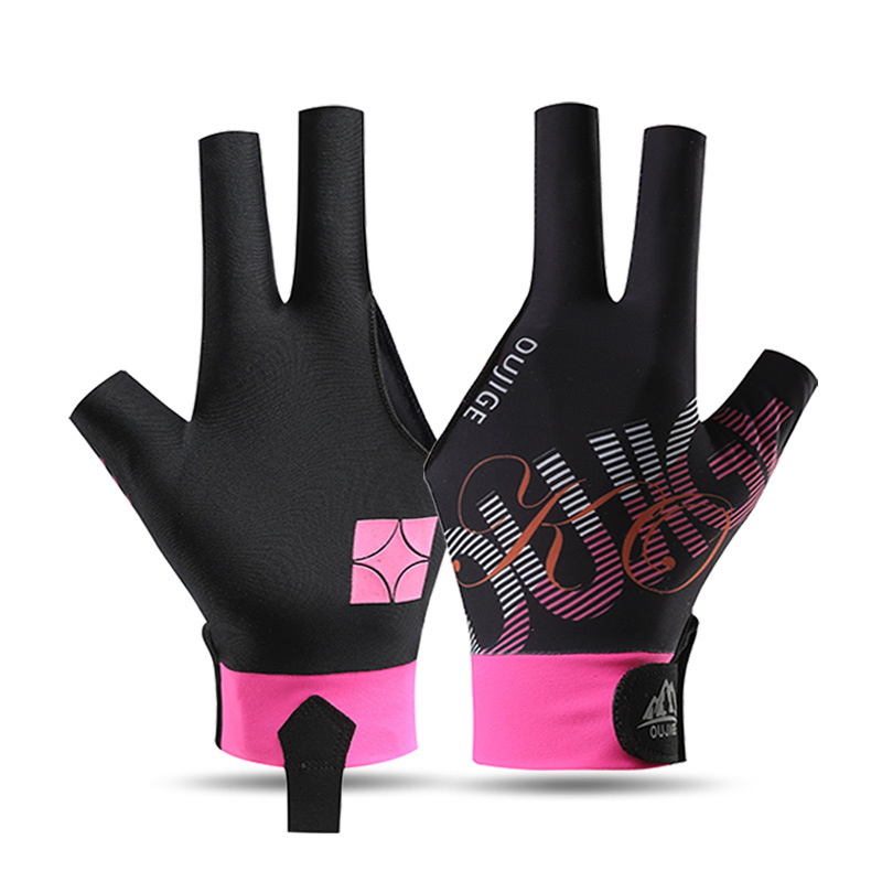 Picture of Billiards Gloves Three-finger Half-finger Non-slip Lightweight Breathable Single Billiards Hall Snooker Table Gloves for Men and Women