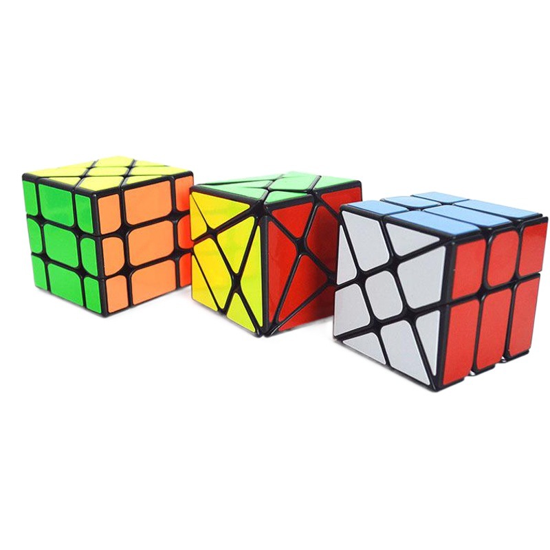 Yongjun Three Musketeers Rubik's Cube Combination Black Wind and Fire Shift Edge Changing King Kong Yongjun Windmill Shaped Rubik's Cube