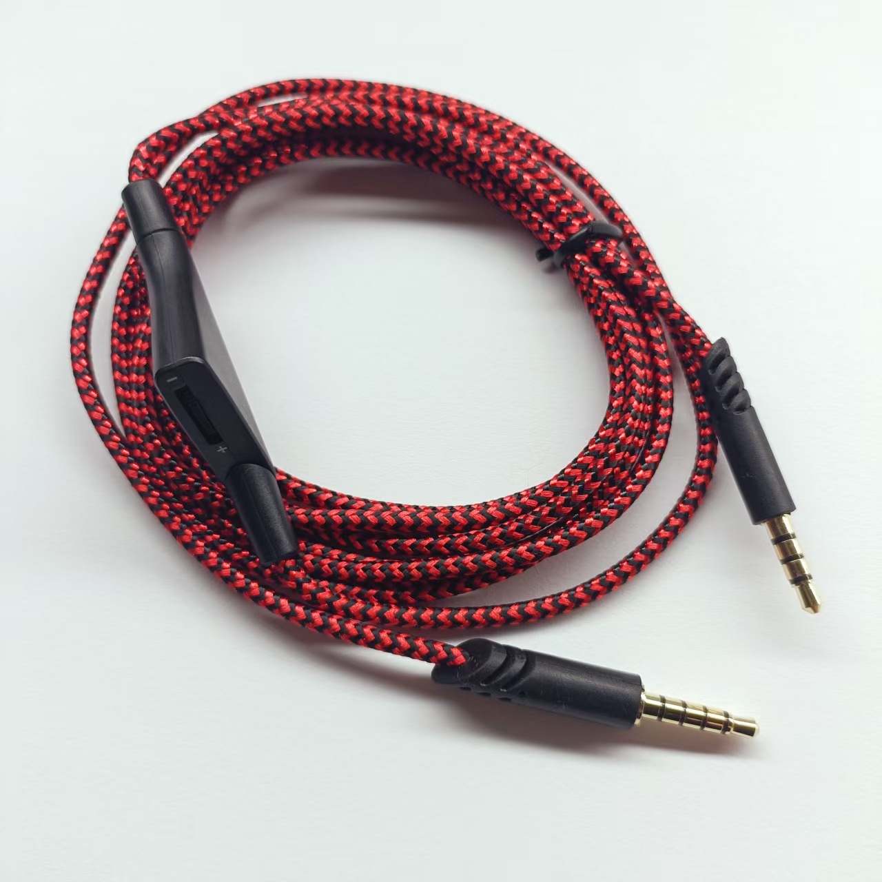 Picture of For Logitech Astro A10 A40 A50TR red and black braided thread 2 m tuning