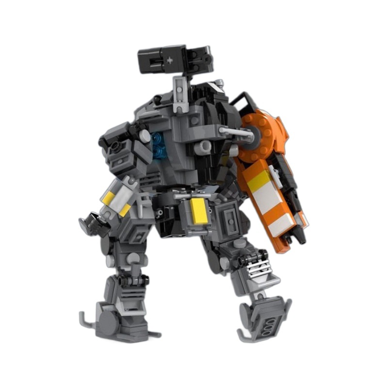 Picture of MOC Compatible Lego Assembled Model Robot Titan Fall Q Edition Ion Domestic Small Particle Building Blocks