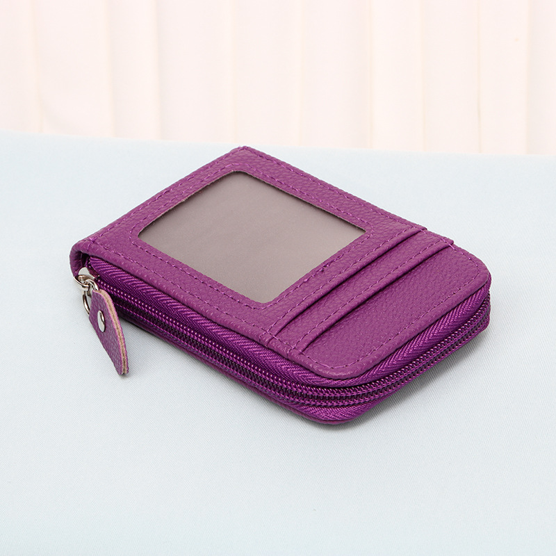 Picture of Cross-border New Arena Card Bag Korean-style Portable Women's Short Bank Card Holder Business Card Holder Vertical Zipper Clutch