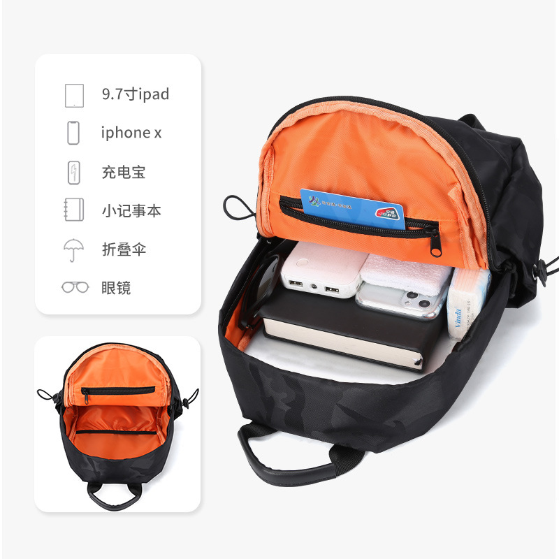 Picture of Men's Bags 2020 New Front Chest Bag Casual Multifunctional Trendy Small Backpack Boys Crossbody Bag
