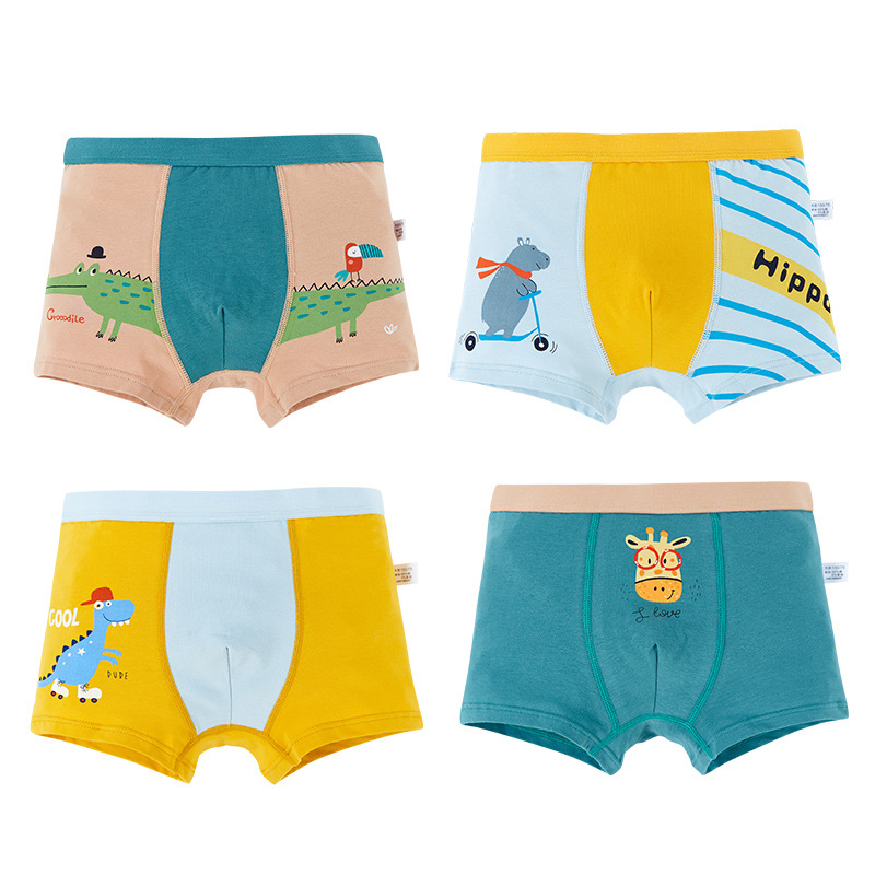 Picture of Children's underwear men's boxer cotton children's wholesale student shorts boys a children's Four Corners 9 Cartoon