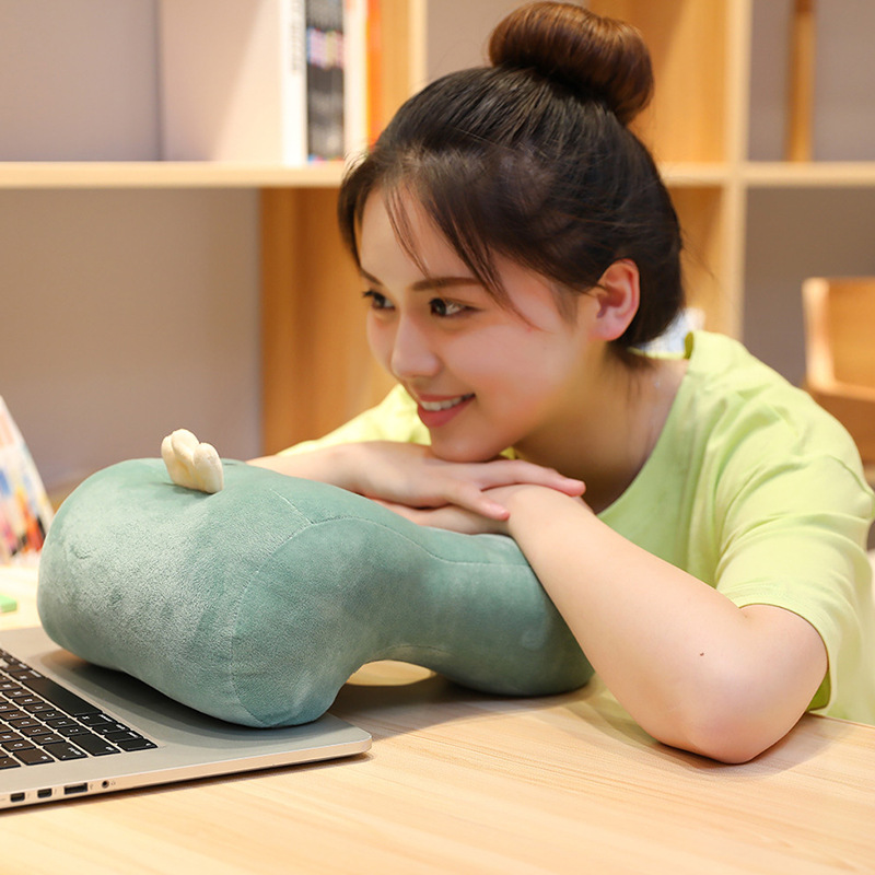 Picture of New breathable nap pillow small doll cute expression plush toy puppet pillow gift spot wholesale