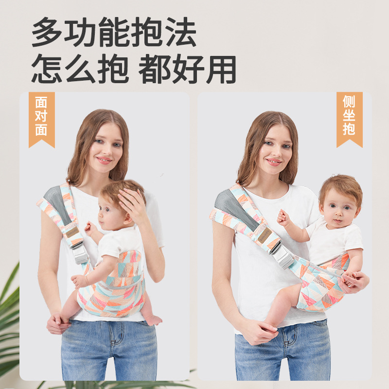 Picture of Baby Holding Artifact Baby Strap Baby Going Out Simple Front Holding Type with Baby Back Baby Small Month Age Holding Baby Free Hands
