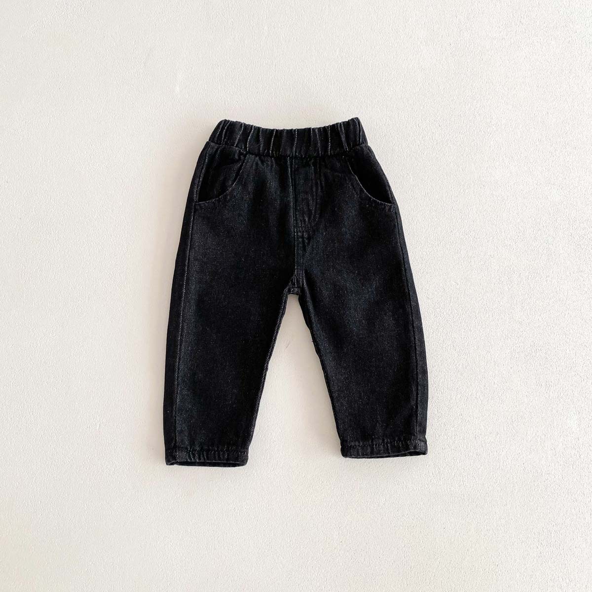 Picture of Children's Pure Color Jeans Baby 0-5 Years Old Korean Style Soft Pants Newborn Boys Simple Autumn Casual Pants