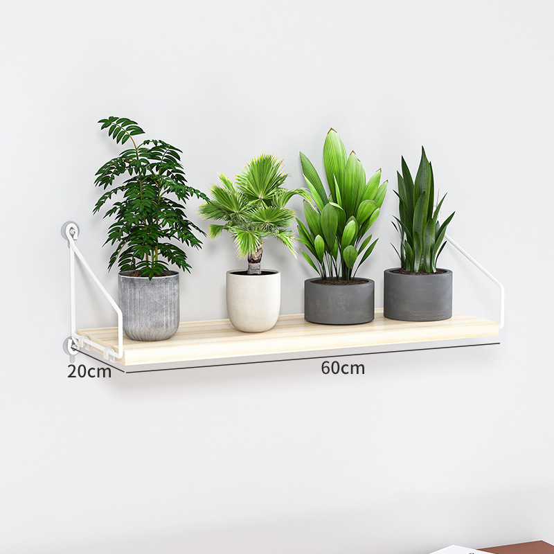 Picture of Source Factory Flower Rack Storage Rack Balcony Flower Rack Wall Indoor Wall Hanging Punch-free Flower Pot Rack Wall Rack