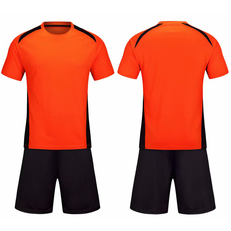 Picture of Wholesale football suit set adult children light board Football suit breathable sweat-absorbent printing number training match ball suit spot