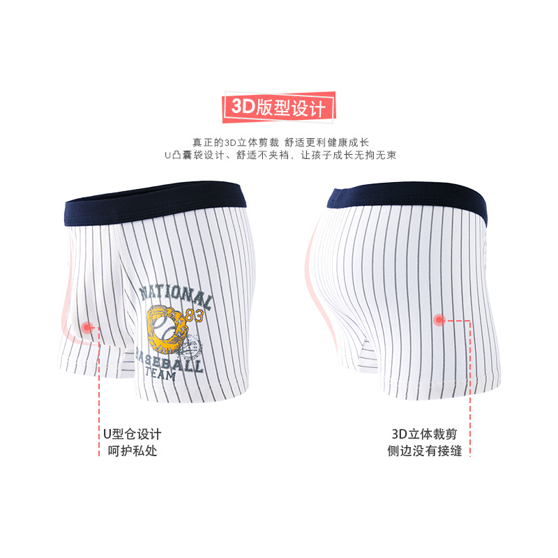Picture of Children's underwear boys cotton 50 boxers boys boxer shorts cartoon medium and large children's Briefs boys