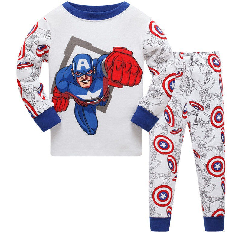 Baby cotton 3-8 long sleeve thread cotton children's pajamas air conditioning clothing a generation of hair and (whole hand) 8