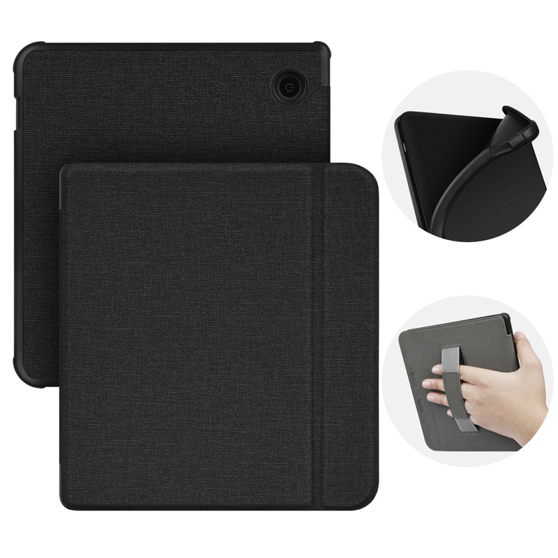 Picture of Suitable for 2019Kobo LibraH2O handheld 7-inch protective case Tolino vision5 linen pattern protective case