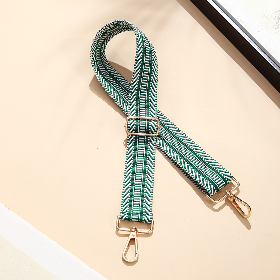 Picture of Bag shoulder strap crossbody strap adjustable widened shoulder strap gold silk jacquard bag strap