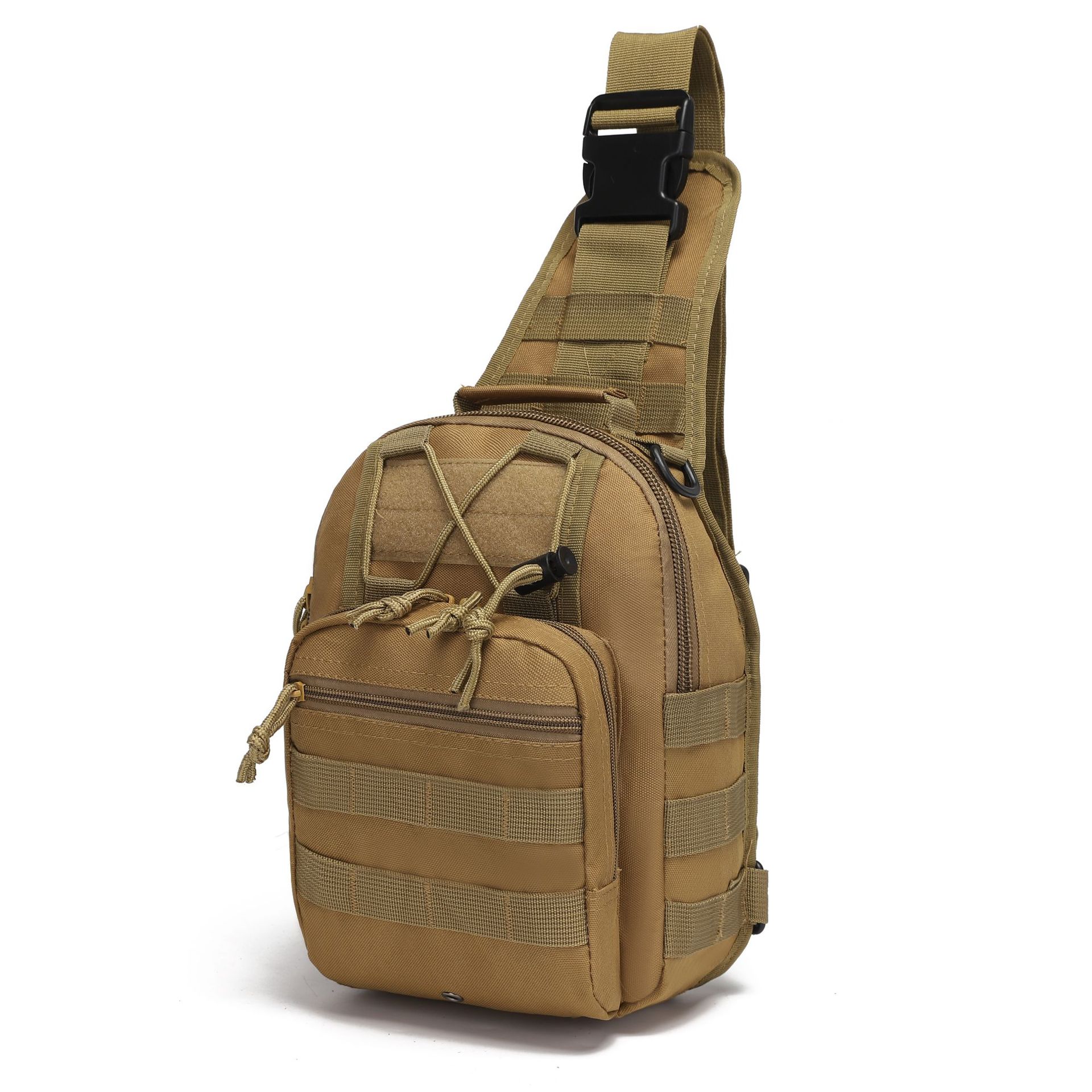 Picture of Factory Spot Canvas Riding Bag Camouflage Outdoor Sports Small Chest Hanging Bag Single Shoulder Crossbody Outdoor Tactical Chest Bag