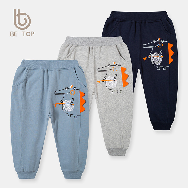 Picture of 2025 Trendy New Autumn Clothing Children's Trousers Baby Casual Pants Cartoon Pattern Dinosaur Boys Pants Dropshipping