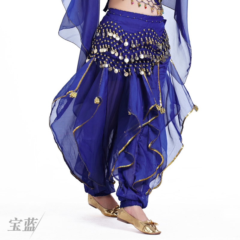 Picture of Belly Dance Clothing Chiffon Lantern Pants Dance Performance Underwear Swivel Pants Halloween Decorative Pants Tribal Dance Pants