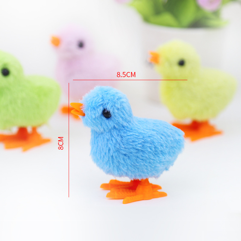 Picture of Wind-Up Chicken That Can Move and Jump to Coax Babies, Simulated Soft Plush Toys for Post-80S Generation, Street Stall Kidsren's Toys