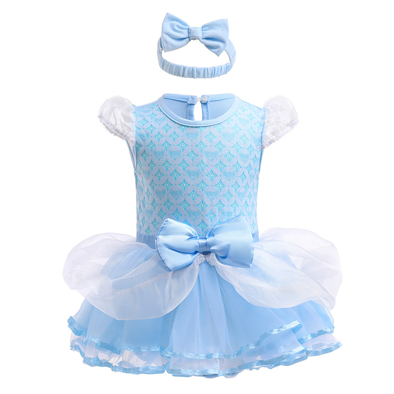 Picture of Halloween Children's Clothing, Short-Sleeved Pullover, Baby Baby Princess Jumpsuit, Princess Style Dress