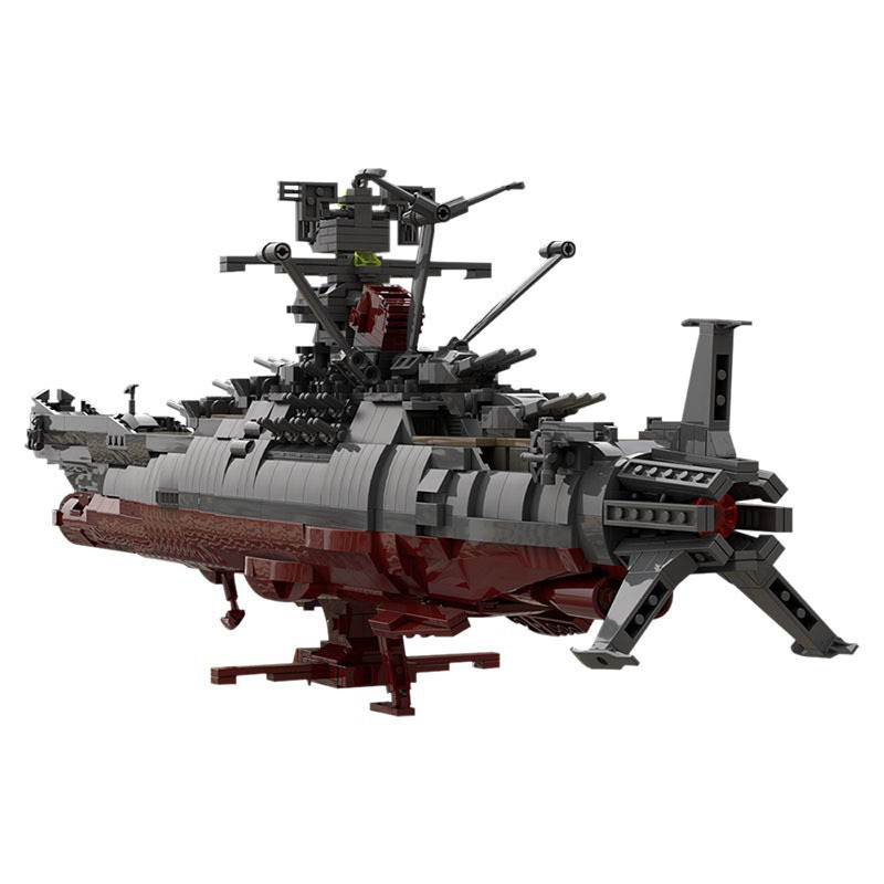 Picture of Small particle building blocks MOC high difficulty assembling assembling toy compatible with Lego 31693 universe battleship model