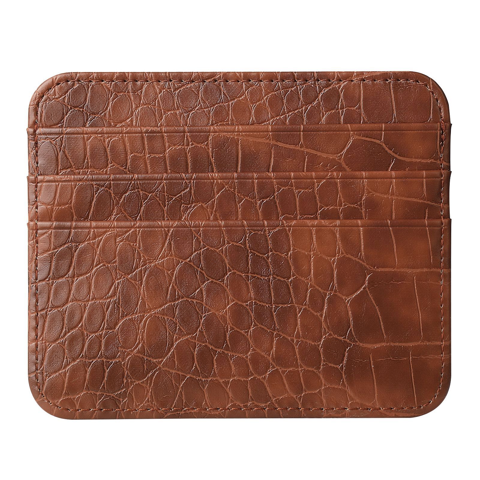 Picture of Factory Direct Supply Ultra-Thin Double-Sided Card Large Capacity Card Slot Small Card Holder Multi-Card Slot Leather Pu Card Holder Card Holder Wholesale
