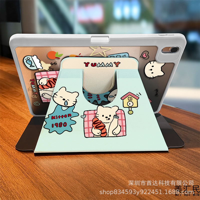 Picture of [720 ° Three-fold Rotation] Suitable for Huawei Book matepad 11 Protective Shell Glory Tablet X9