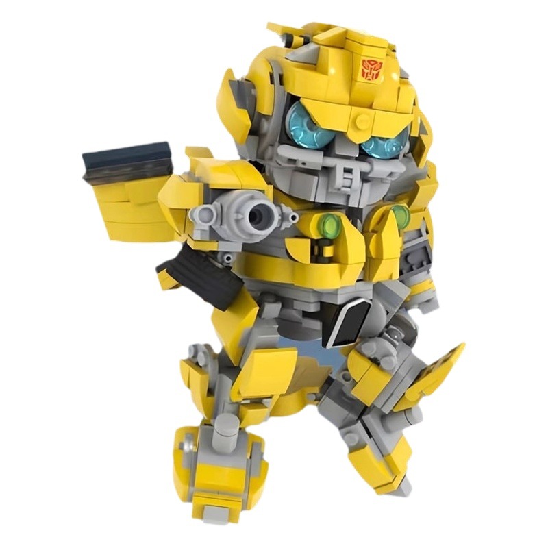 MOC compatible with Lego building blocks Suit SD BUMBLEBEE BUMBLEBEE mecha model assembled small particles domestic