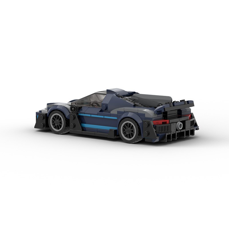 Picture of MOC building blocks are suitable for assembling and riding Mercedes-Benz AMG ONE Super Racing boy speed series 8-cell car model