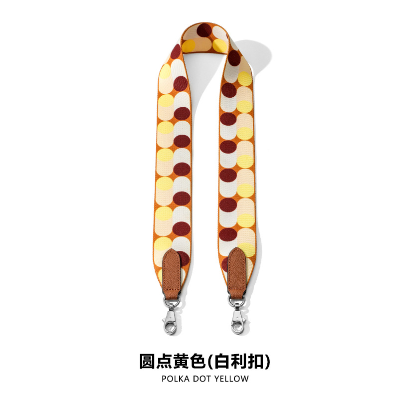 Picture of Ma Huangshi MHS-F-28 Ribbon F Dot Decoration Women's Bag Wide Shoulder Belt Canvas Ribbon Single Back Women's Bag Accessories