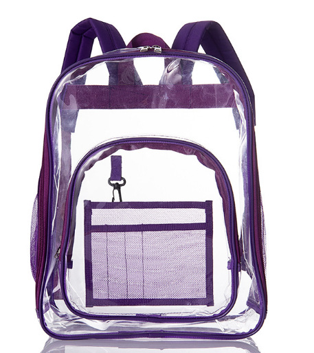 Picture of Cross-border explosions transparent backpack Amazon wholesale export waterproof PVC bag large capacity [selling]]