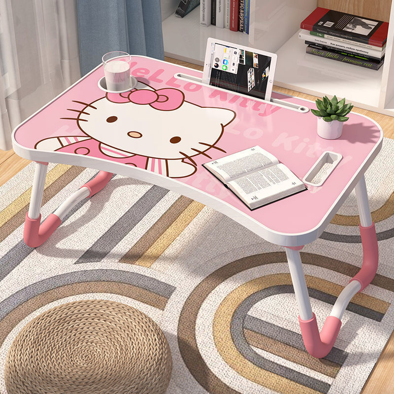 Picture of Bed Desk Computer Desk Dormitory Simple Folding Table Bedroom Simple Student Learning Small Table Lazy Writing Desk