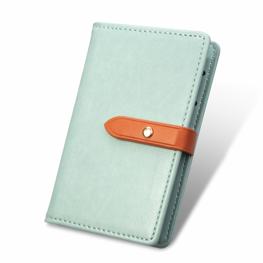 Picture of Mobile phone card bag back card holder creative bracket 3m glue paste bus card set Korean wallet gift customization