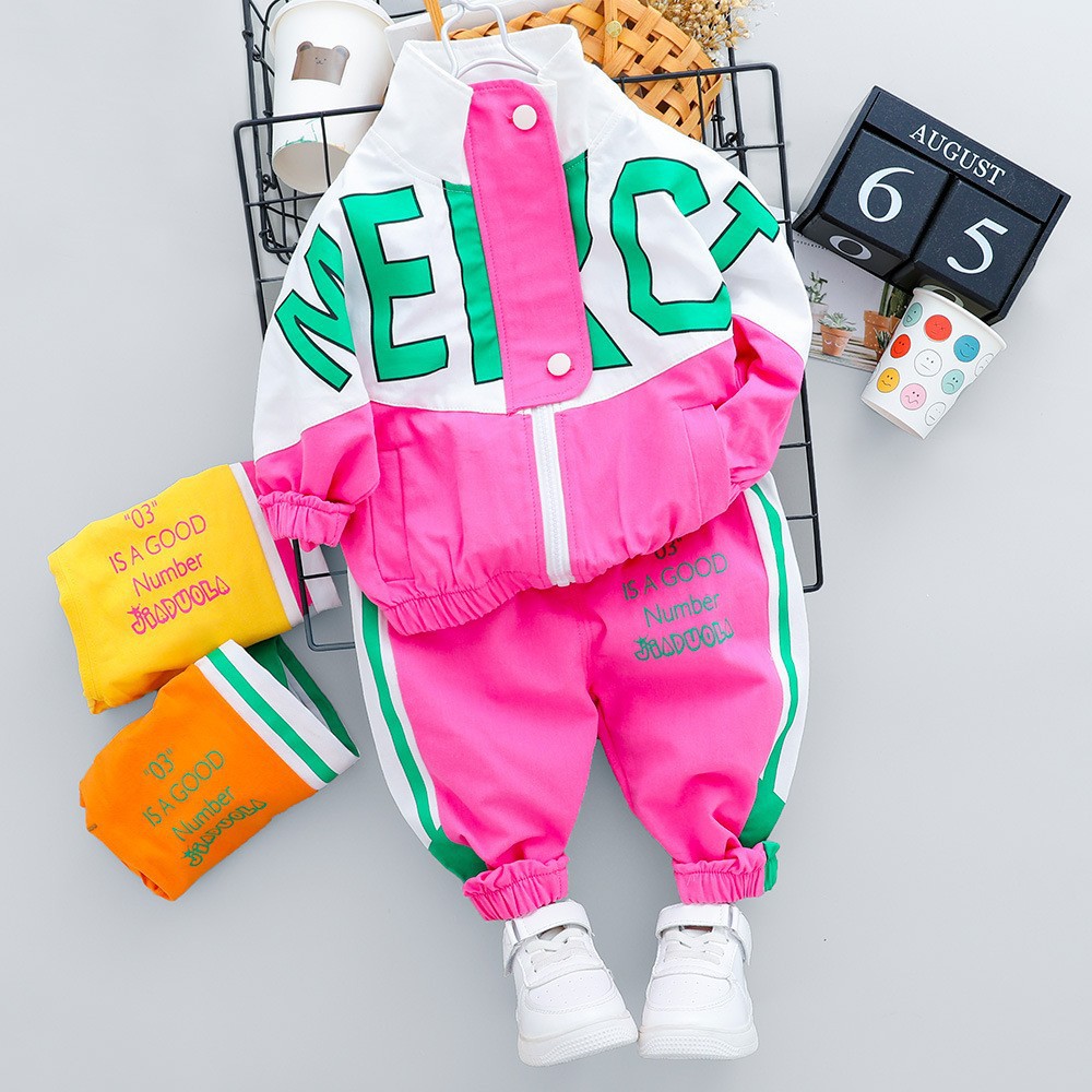Picture of Korean version of the Spring and Autumn new men's and women's leisure sports version of the long sleeve suit foreign trade children's baby clothing a generation of hair