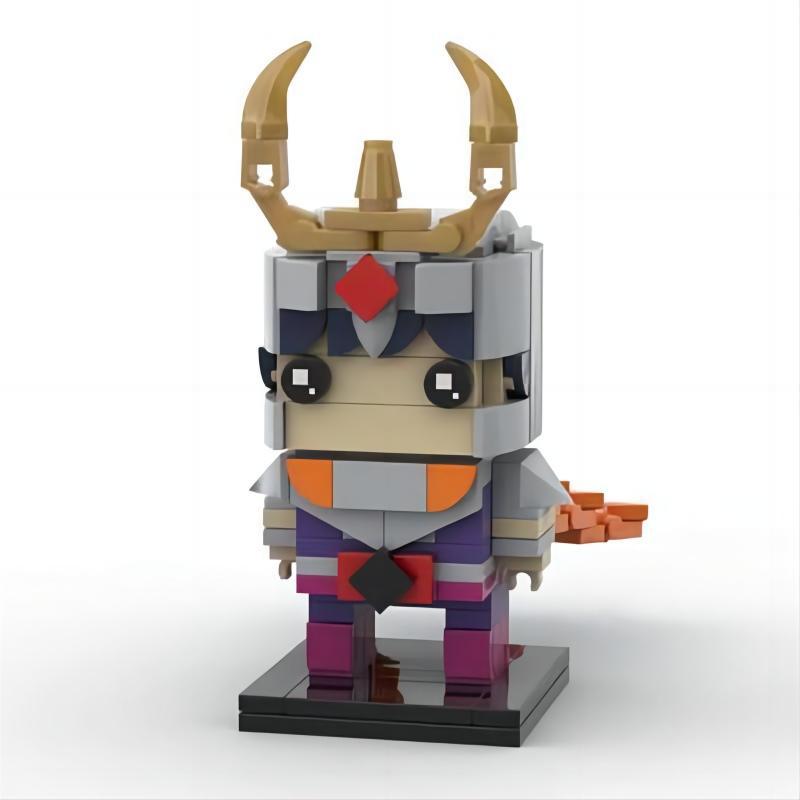 Moc Is Compatible with Lego Domestic Building Blocks Saint Seiya Yihui Square Head Assembled Building Toy Small Particle Model Male