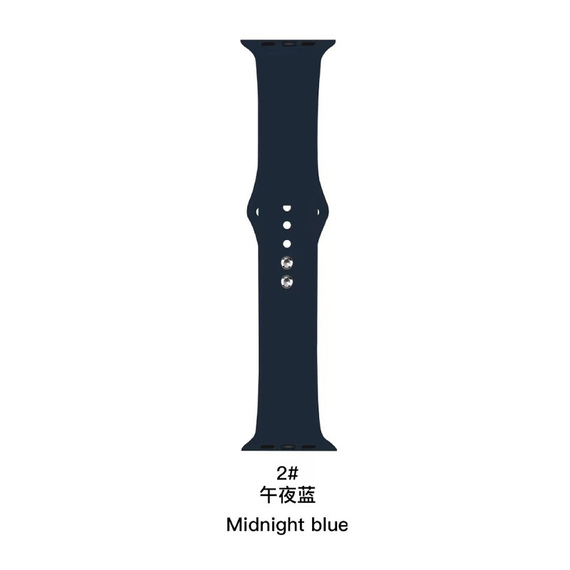Picture of Suitable for Apple Watch Strap Apple Watch Silicone Strap Double Stud Kickback Strap Silicone Watch Strap