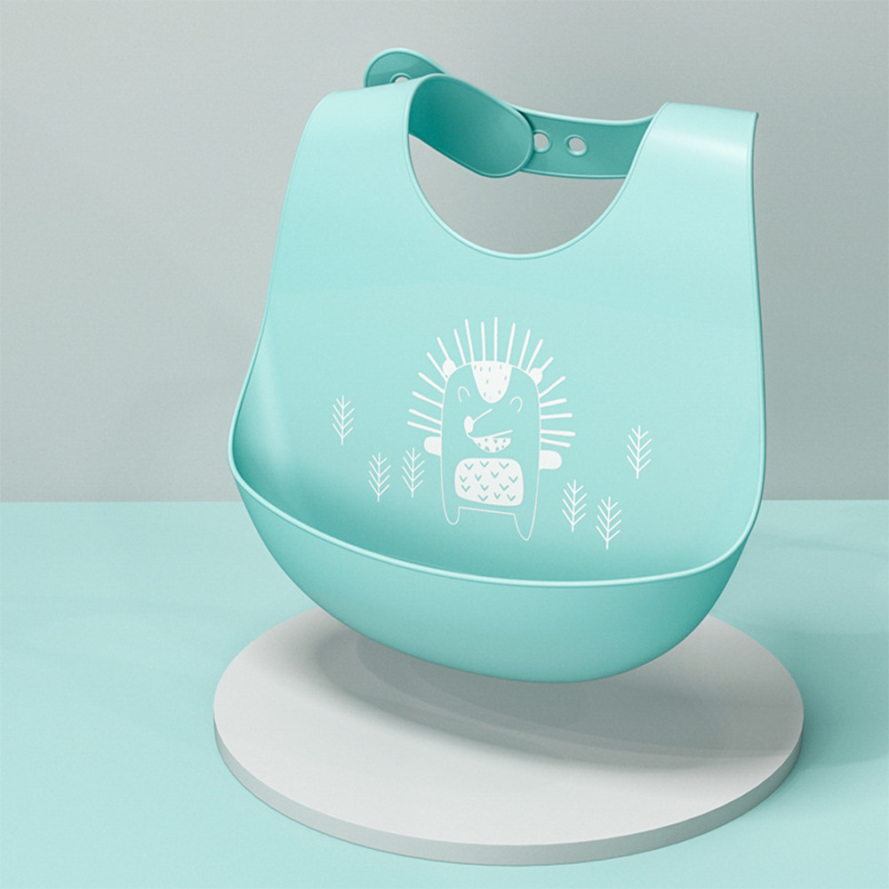 Picture of Baby Dining Bib Stereo Silicone Baby Waterproof Super Soft Food Food Bucket Children Children's Slippery Bucket Wash-Free Cross-Border