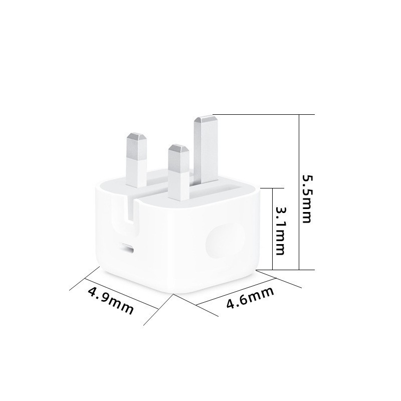 Picture of PD20W British standard foldable plug adapter 20W Apple PD charger for iphone fast charging head