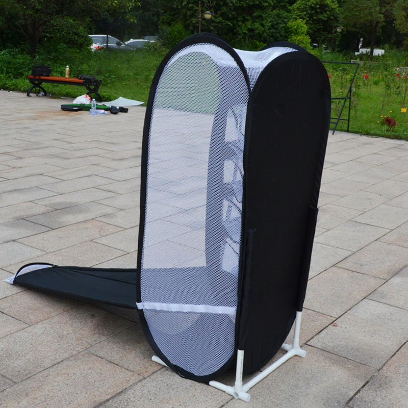 Picture of Indoor and outdoor golf club cutting practice net swing exerciser with pad set
