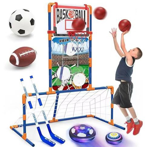 Cross-border air cushion suspension football with Led light electric universal air cushion football indoor air Football Amazon