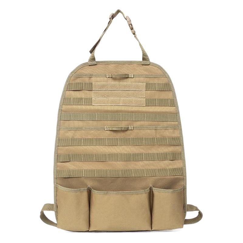 Multifunctional car rear seat back storage bag molle car seat cushion hanging cushion car storage bag